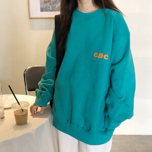 Teal Color CEC Oversized Sweatshirt
